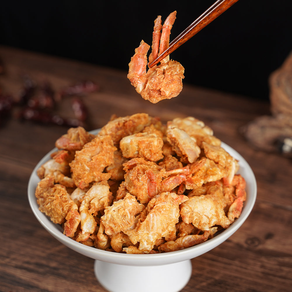 港式避风塘风味脆蟹 咸蛋黄口味 开盖即食 80g