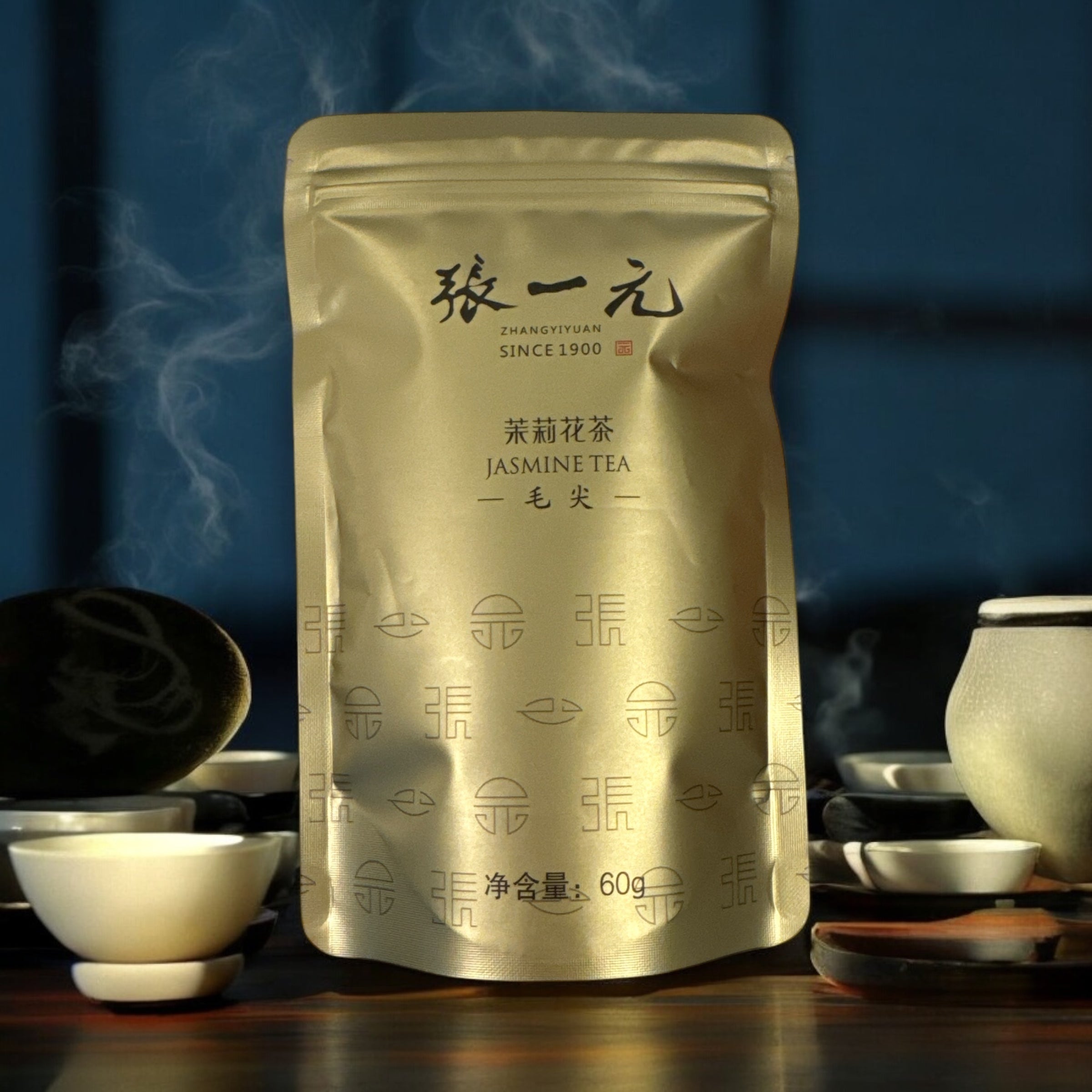 张一元 茶叶 浓香茉莉花茶 新茶 茉莉毛尖 60g