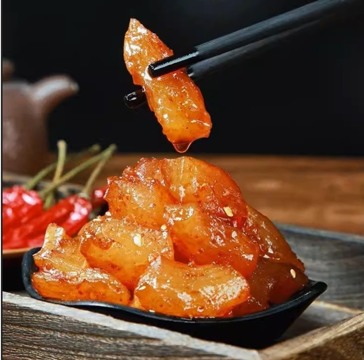 美国 好会吃 香辣卤牛蹄筋100g