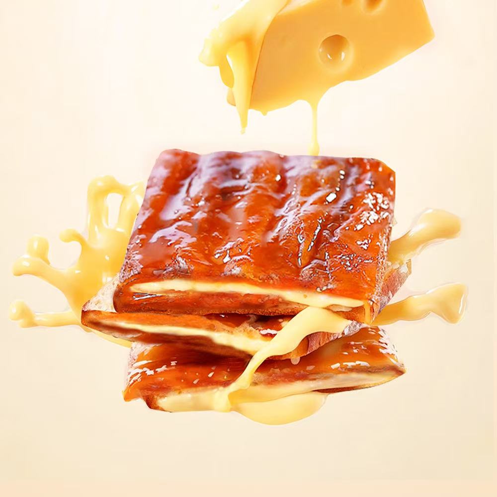 美国 好会吃 鱼肉脯奶酪夹心 整块原切鱼肉 奶酪含量大于15% 独立包装 60g